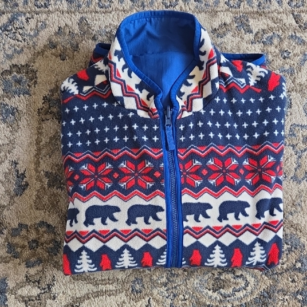 Chubbies Blue and Red Patterned Windbreaker